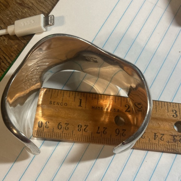 925 heavy solid bangle. - Picture 6 of 8